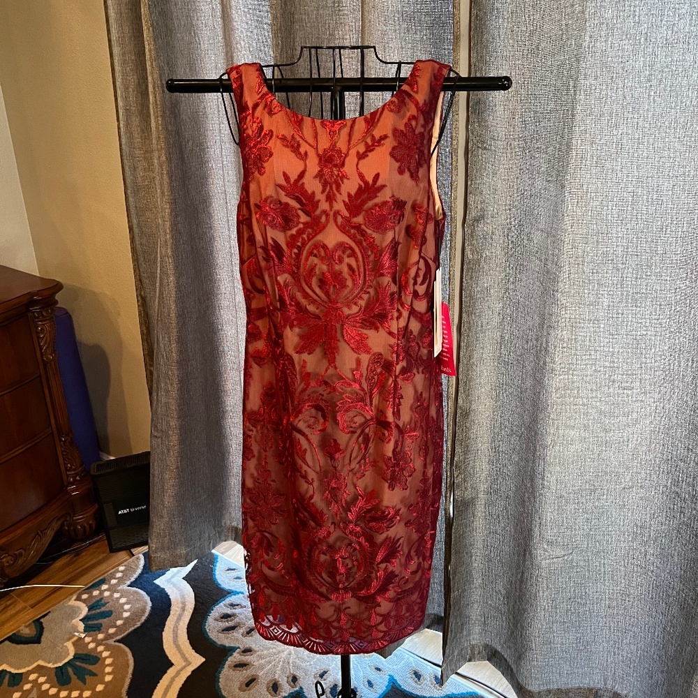 Shimmery sheath special occasion dress